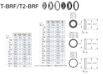 Pierścienie tytanowe FUJI BRF do uchwytów TCH, dwa kolory, różne rozmiary
